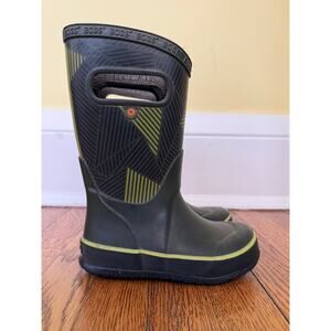 Bogs Green Rain Boots Size 9 Toddler
